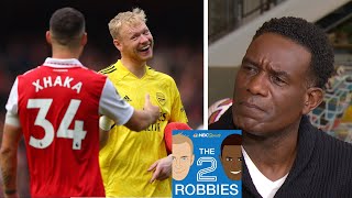 Arsenal stay top of the table, Manchester City dominate United | The 2 Robbies Podcast | NBC Sports