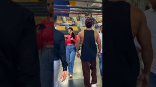 When bodybuilder go shirtless Public reaction in Metro Train Mumbai 😱😂 #girlreaction