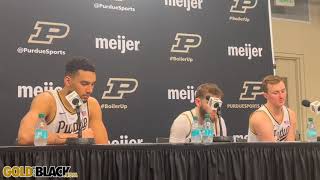 Post Wisconsin — Purdue's Trey Kaufman Renn, Braden Smith and Fletcher Loyer