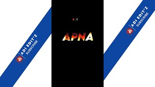 Apna Time Aayega || Ranveer Sing || 4K Full Screen Lyrics Video || ADI EDITZ ||