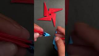 How to Make a Paper Shuriken Ninja Star #origamieasy #shorts #yearofyou
