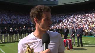 Andy Murray's Championship Winning Speech