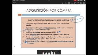 UD4 - Adquisición por compra, compra en curso y coste desmantelamiento