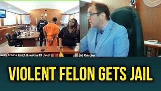 Violent Felon Loses His Cool In Court, Gets Locked Up AGAIN