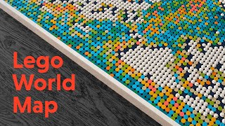 Lego World Map - The Largest Set Ever With 11,695 Pieces