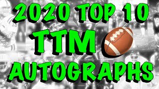 2020 TOP 10 TTM FOOTBALL AUTOGRAPHS 🏈