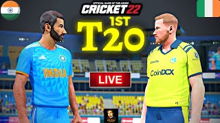 India vs Ireland 1st T20 Match - Cricket 22 Live - RtxVivek