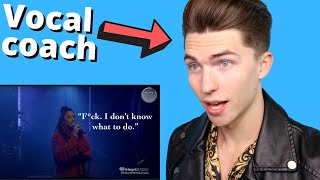 VOCAL COACH Reacts to Famous Singers Accidentally Proving They're Singing Live