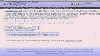 Crossword Solver
