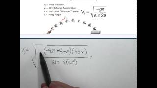 Finding Initial Velocity Practice Video SI