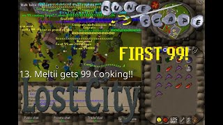 Meltii's 99 Cooking Party, Trading in VWest and Edge PK Adventures - 2004 RuneScape