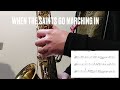 【When The Saints Go Marching In】Alto Saxophone Standard Jazz Improvisation