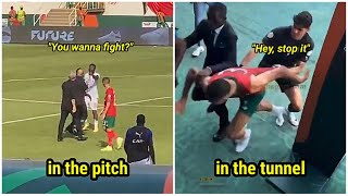 A fight broke out between Morocco and Congo players and coaching staff at the Africa Cup of Nations🙄