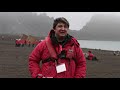 taking a dip at deception island