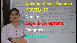 Corona Virus Disease (COVID 19) in Hindi | Causes | Sign. & Symptoms | Diagnose | Preventions