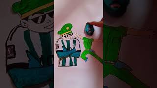 Avatar messi and green little boy#shortsviral #art #cartoon #messi