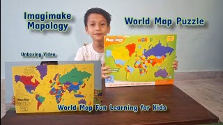 Imagimake Mapology World Map Puzzle for Kids | Unboxing Video | Fun learning Activity for Kids #map