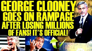 GEORGE CLOONEY NERVOUS BREAKDOWN AFTER LOSING MILLIONS OF FANS AS WOKE HOLLYWOOD ENDS HIS CAREER!