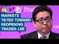 Fundstrat's Tom Lee: Markets are tilted toward reopening trades