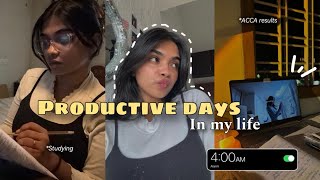 Studyvlog🥯 productive days in my life, ACCA student, results :)