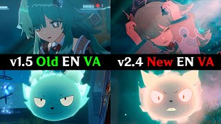 Huohuo \u0026 Tail's EN VA changes (Old vs New) cutscene