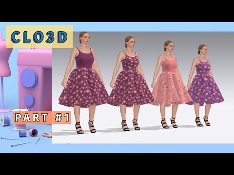 How to Sew a Circle Dress: Complete Tutorial/Course 1 (CLO 3D Basics)