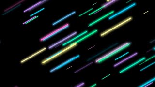 Rounded Neon Multi-Colored Lines Background - Vaporwave Colors - 4K / 60 fps