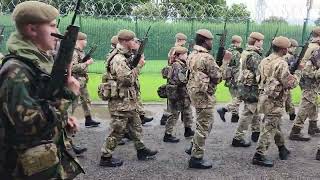 2 Star Cadets Marching From Armoury