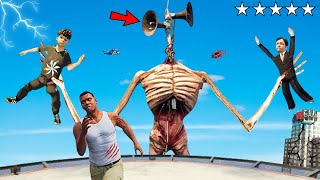 Giant Sirenheads Monster Attacked LOS SANTOS In GTA 5 - Epic Battle