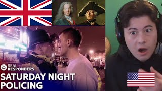 American Reacts Policing On A Busy Party Night In England | Crimefighters | Real Responders