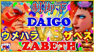 【スト5】ウメハラ（E.本田）対 ザベス (ファルケ)【SFV】Daigo Umehara(Guile) VS zabeth(Falke)🔥FGC🔥