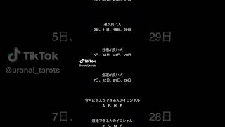 【誕生日・相性占い】タップで止めて誕生日の運勢を占おう！好きな人との相性占い　 #恋愛 #タロット #占い #恋占い #恋愛成就 #恋愛運 #恋愛音楽 #復縁 #モテ