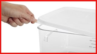 Rubbermaid Commercial Products Small Lid For 2, 4, 6, And 8 Qt. Plastic Space Saving Square Food