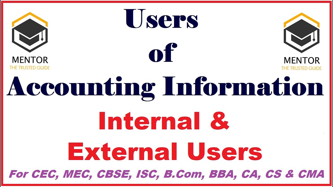 Users Of Accounting Information || Financial Accounting Users ...