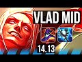 VLADIMIR vs YONE (MID) | 6k comeback, 700+ games, Rank 14 Vlad | EUNE Grandmaster | 14.13