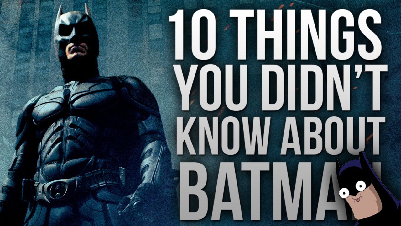 10 Things You Didn't Know About Batman! - YouTube