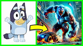 Apocalypse Unleashed: BLUEY Pups as Giant Zombies | Ai Animation Kingdom