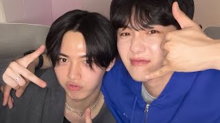 Song hangyeom and Jungha ig live 0070424 ..