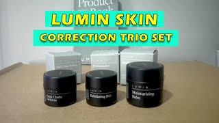 Unboxing Lumin Skin Care - Correction Trio Set