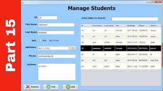 JAVA - Student Information System Project In Java Using NetBeans With Source Code | Part 15