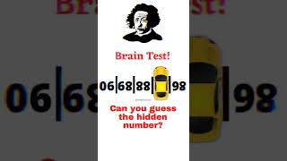 Brain test | finde the secret number and write it