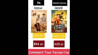 Pk Vs Chennai express Movie Comparison and Box Office Collection Shahrukh Khan vs Amir Khan #shorts