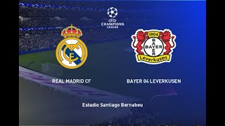 UEFA CHAMPIONS LEAGUE QUATER FINAL LEG 2 REAL MADRID VS BAYER 04 LEVERKUSEN PES 2021