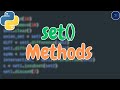 Understanding set methods in Python 🐍👨💻 || Born2Code