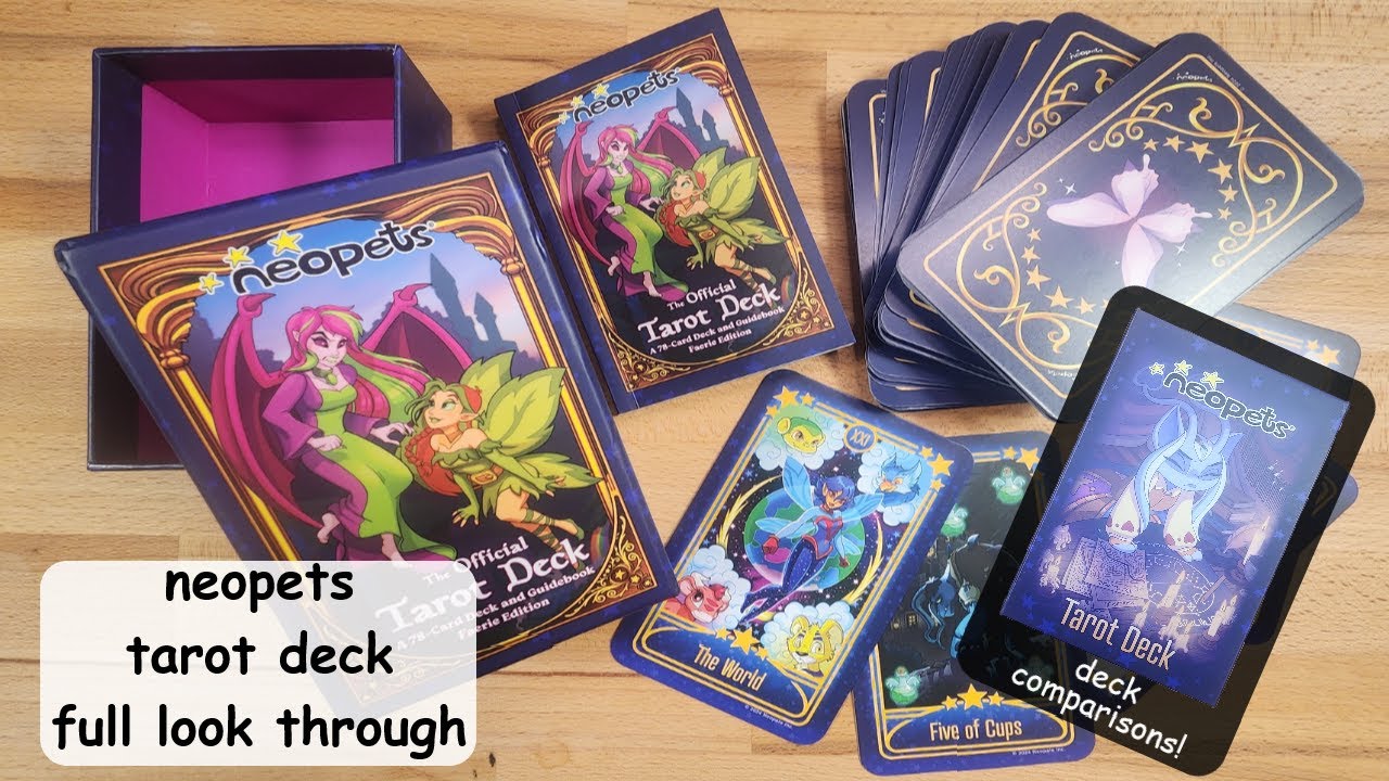 Neopets Faerie Edition Tarot Deck Full Look Through And Comparison ...