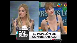 El papelón de Connie Ansaldi