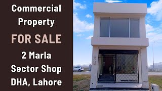 Commercial For Sale | 2 Marla Sector Shop in DHA, Lahore | Virtual Tour | 03234656595