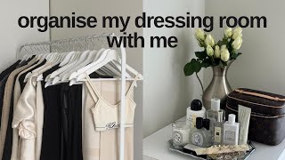 Organise my new dressing room with me I Capsule Wardrobe organisation, Luxury minimalist,  Tour