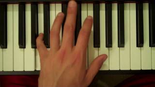 How To Play an A Major Seventh Chord on Piano (Left Hand)