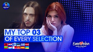 Eurovision 2025: My Top 3 of Every National Selection (so far) NEW: 🇭🇷🇫🇮🇬🇷🇺🇦